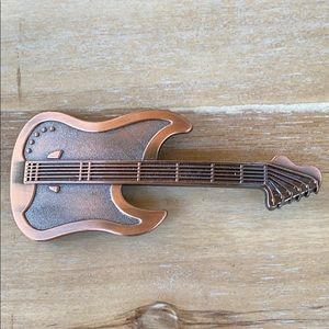 Copper colored Electric Guitar Belt Buckle